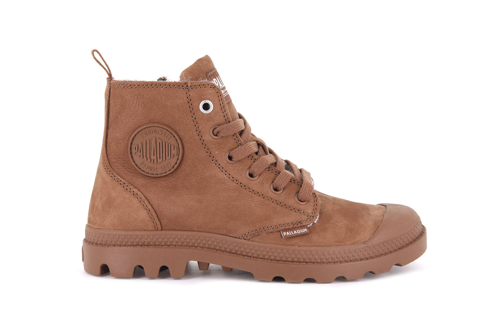 Botas De Invierno Palladium PAMPA HI ZIP WL Mujer Marrones | Costa Rica-21578